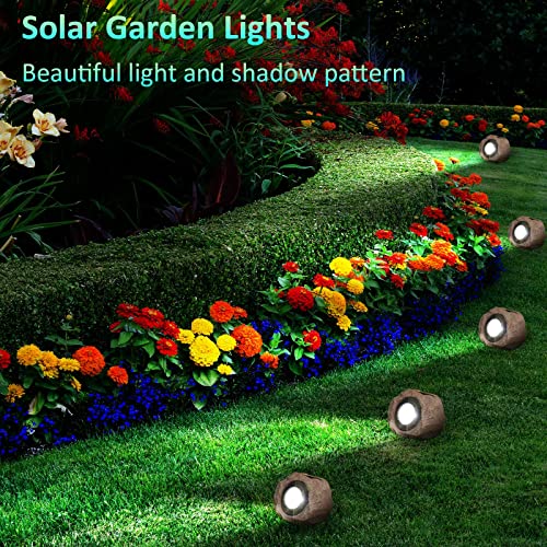 1 Pcs Solar Rock Lights,Solar Lights Outdoor Garden,Stone Solar Garden Lights For Grass, Garden Roads, Deck Walkways, Driveway, Sidewalks Steps Yard,Patio,Garden Stone Decor Waterproof Spotlight #TOP1