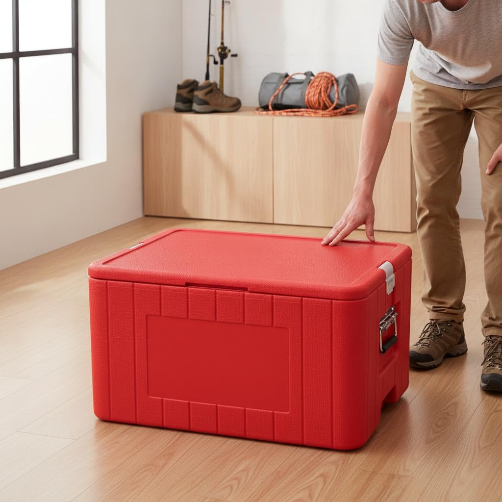 Caja isotérmica y Nevera portátil Gran Capacidad para Transporte Alimentos, térmica para Profesionales
