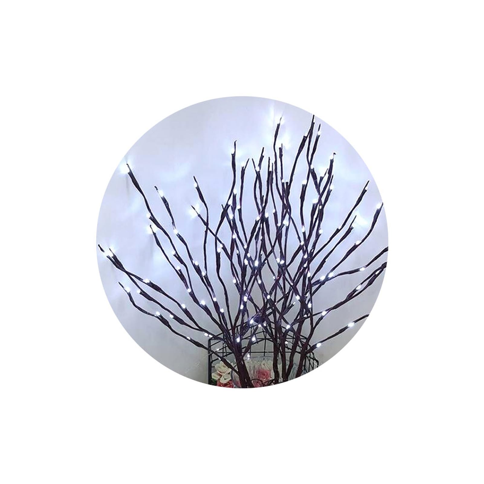 matumou Christmas 20LEDs Willow Branch Lamp Strings Light Wedding Party Tree Decoration