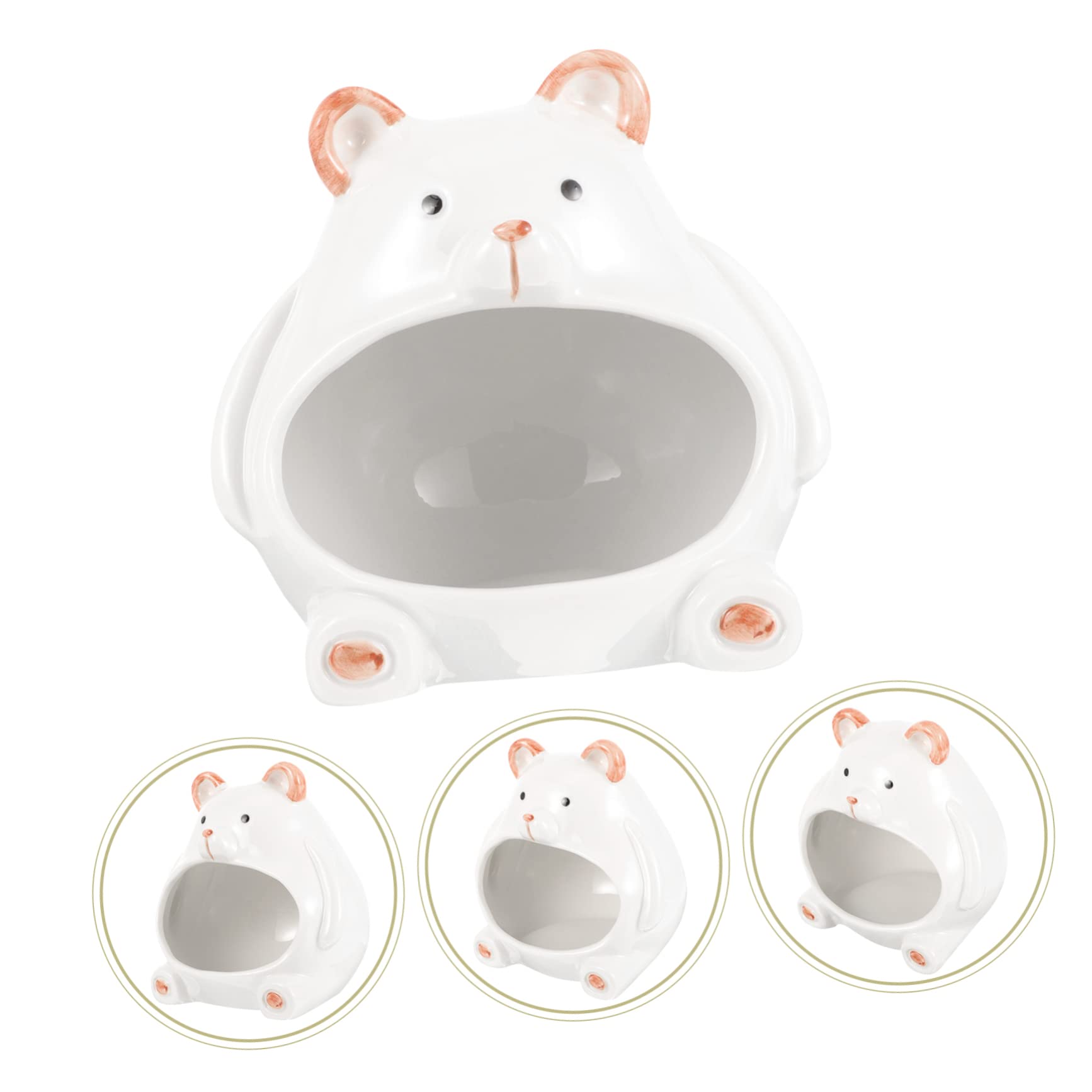 Toyvian Keramik-hamsterversteck Für Haustiere Hamsterspielplatz Zum Schlafen Und Spielen Hamsterhütte Aus Keramikmaterial Für Kleine Tiere Haustier-hamsternest Zum Ausruhen