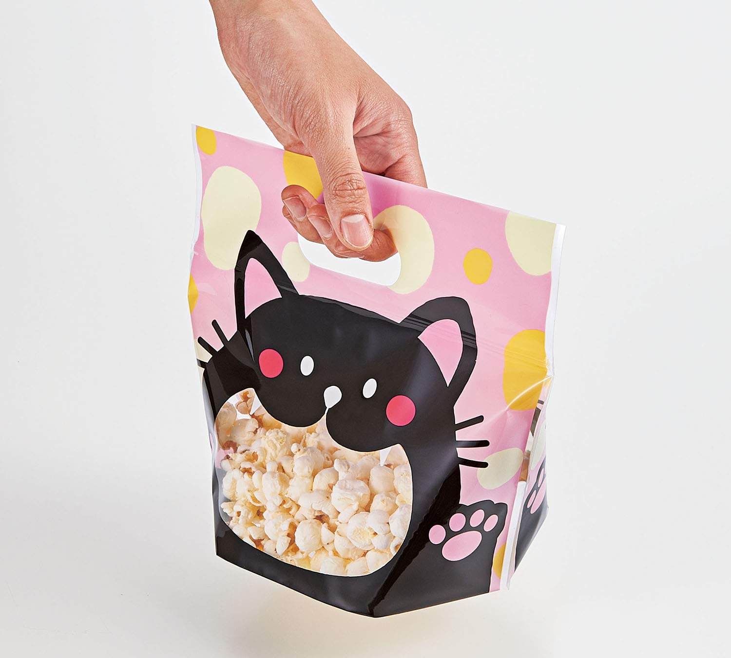 Amazon｜コジット おすそわけ袋 アニマル くろねこ 10枚組 保存袋 