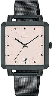 ساعة بسوار ستانلس ستيل ونظام حركة كوارتز وعرض انالوج للرجال من سيتيزن، موديل AG8L75X-81L، لون أسود