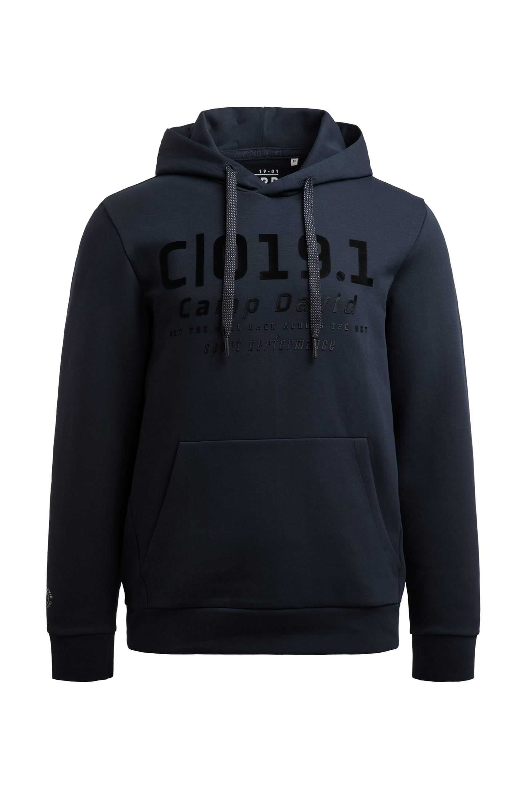 Camp David Herren Hoodie aus Interlock mit Frontprint