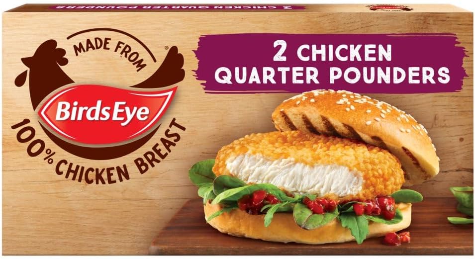 2 Chicken Quarter Pounders Burgers 227g