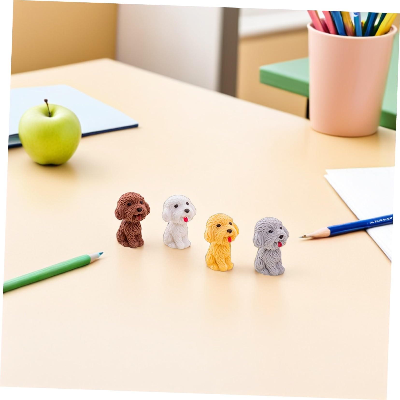 KOMBIUDA 48 Stück Teiliges Hunde-radiergummis aus Langlebigem Tpr Niedliche Mini-schreibtier Radiergummi als Schulpreis Klassenzimmerbelohnung und Schreibwaren