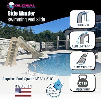Amazon.com : Global Pool Products SIDE WINDER Inground Swimming
