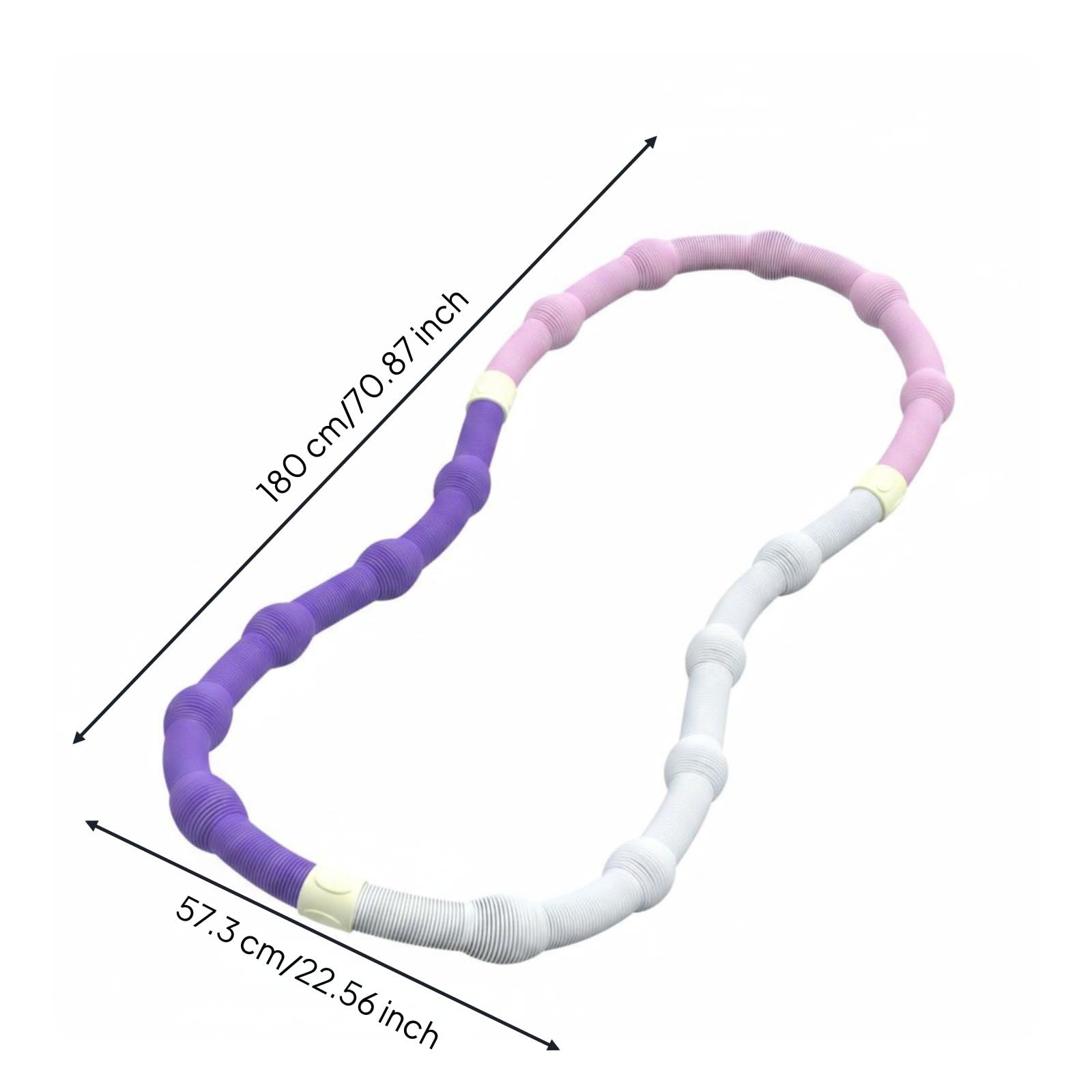Fitness Hoop Cerchio Fitness Cerchio da Allenamento Hoop Pesato Anello Elastico Design Flessibile per Piega E Stoccaggio, 2 Kg Avanzato, Consigliato Per 45-90 Kg