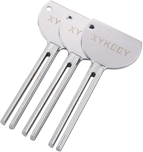 Miniatura 2 de Exprimidor de pasta de dientes con llave de tubo, juego de 3 exprimidores manuales de pasta de dientes, exprimidores de tubo de pasta de dientes