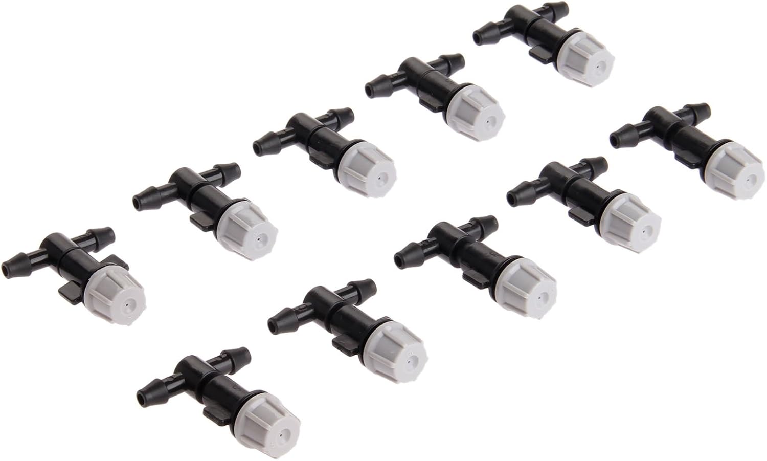 20pcs Sprinkler Heads Nozzle and Tee Joints for Misting Watering