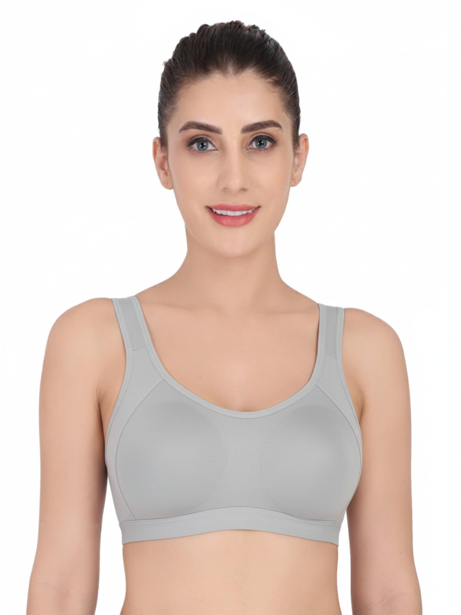 niba Women's Non Padded Non Wired Racer Back Sports Bra for Gym, Cardio, Zumba and Yoga Everyday Active Wear for Girls SB-444-P1-picture-15