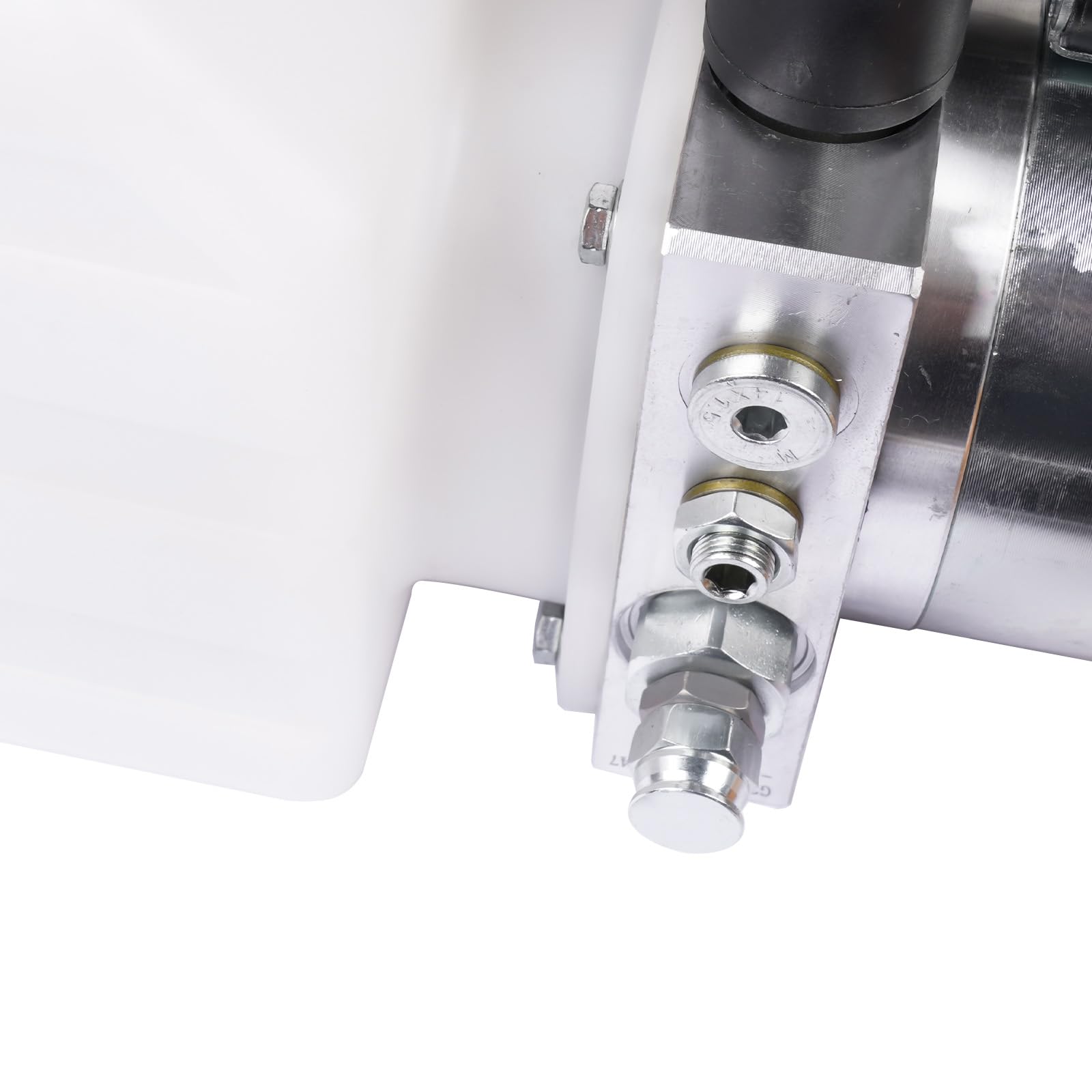 8-Liter Hydraulikpumpe 12 V Anhänger LKW Muldenkipper Kunststoff Kompatibel mit LKW-Heckklappen, Wohnmobil-Nivellierung, Scherenhebebühnen, Muldenkipper GLOSSY AUTO PARTS