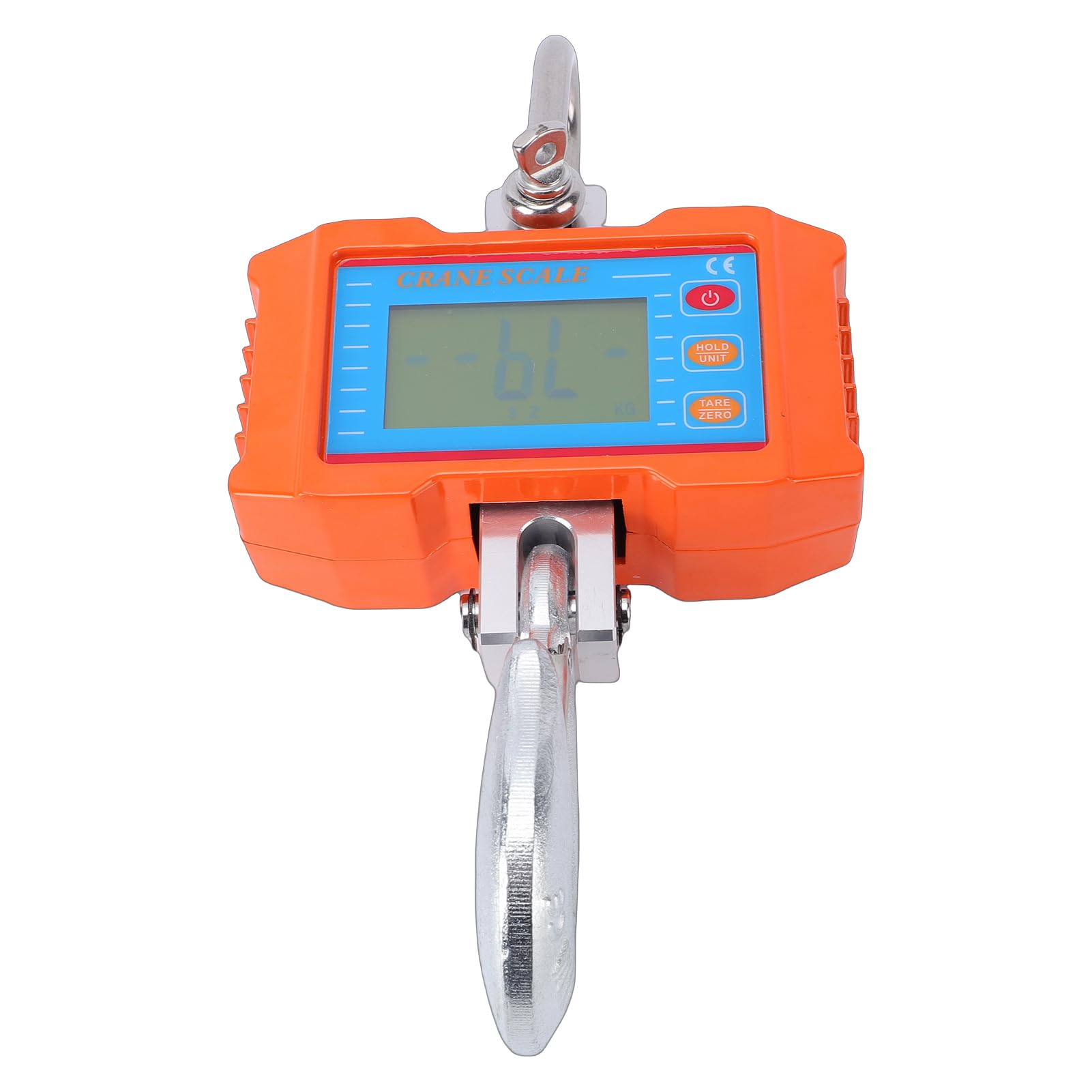 Báscula Colgante Digital, Báscula de Grúa de 1000kg, Retroiluminación LCD Resistente, Gancho Aleación Aluminio, Agricultura Industrial (1000 kg)