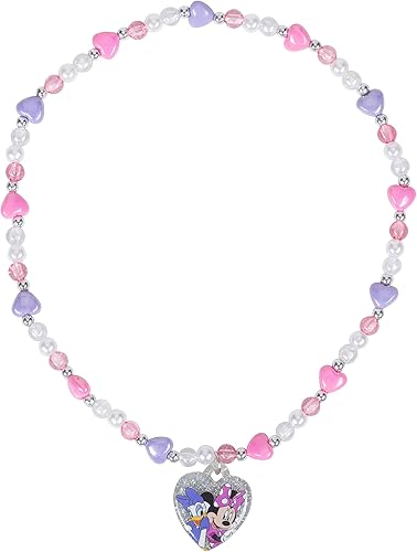 Miniatura 3 de LUV HER Disney Minnie Girls - Juego de joyas de juguete con collar de cuentas, pulsera de cuentas y anillo, accesorios de juego, a partir de 3 años