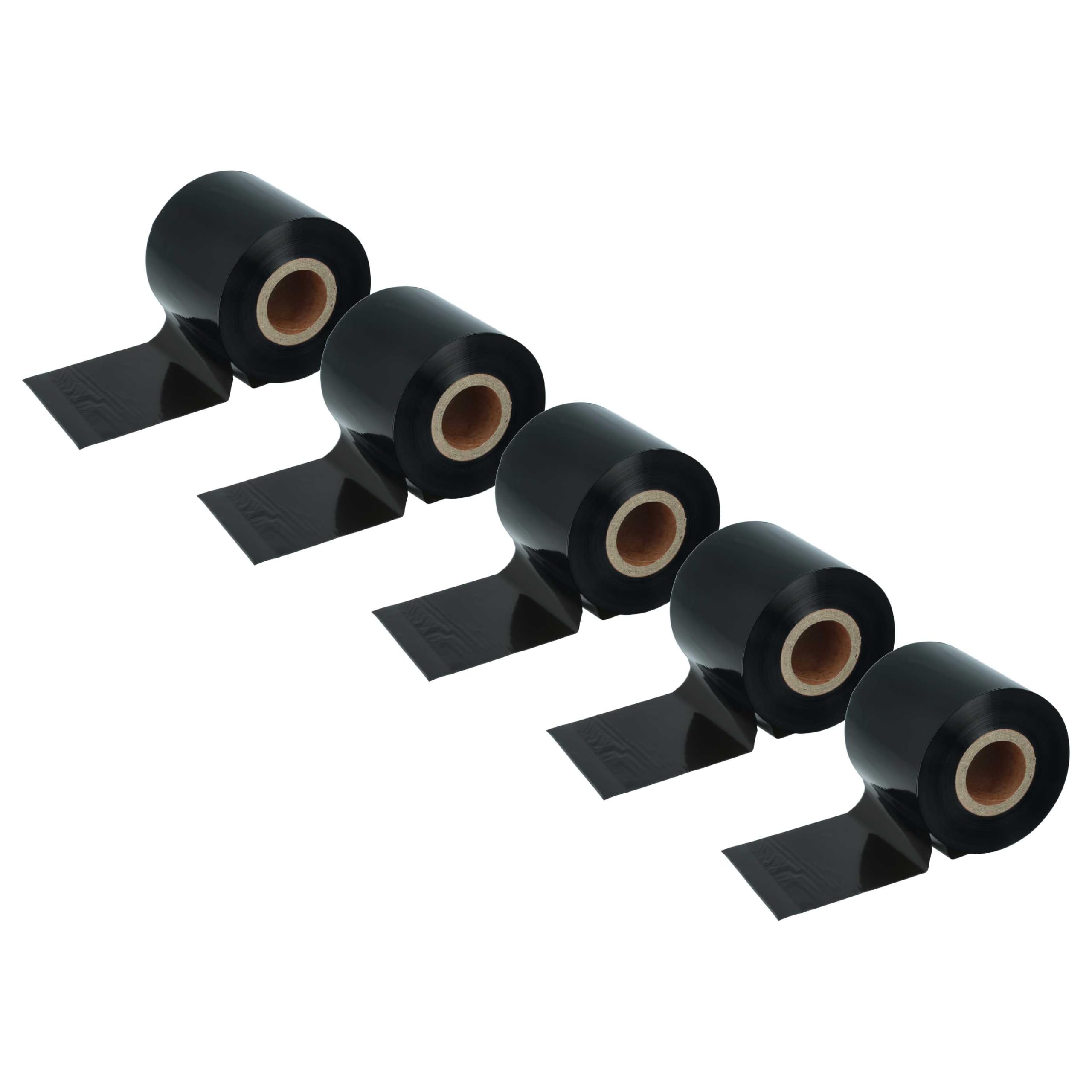 vhbw 5x nastro trasferimento termico compatibile con TSC TX200, TTP-644MT, TX600, TX300 etichettatrice, indelebile, 60mmx300m, cera/resina