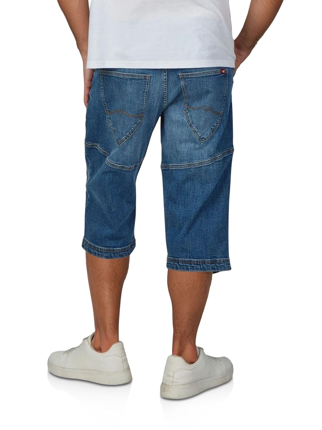 MUSTANG 3/4 Jeans Shorts Herren Stretch Straight Fit Freemont Kurze Hosen Bermuda Sommer Denim Einfarbig Blau Grau 30 31 32 33 34 36 38 40 42
