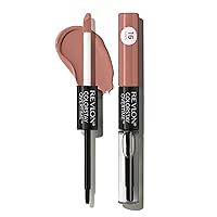 Vista 48 de Revlon - Lápiz labial líquido Overtime con brillo de labios transparente, maquillaje facial ColorStay, doble extremo con vitamina E en ciruela/baya