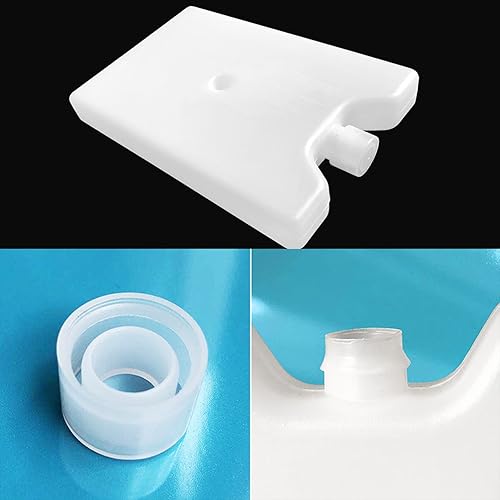 Miniatura 4 de GBSELL Paquete de 5 piezas de hielo para lonchera, reutilizable y de larga duración, uso en refrigeradores, bolsas de playa, loncheras grandes y