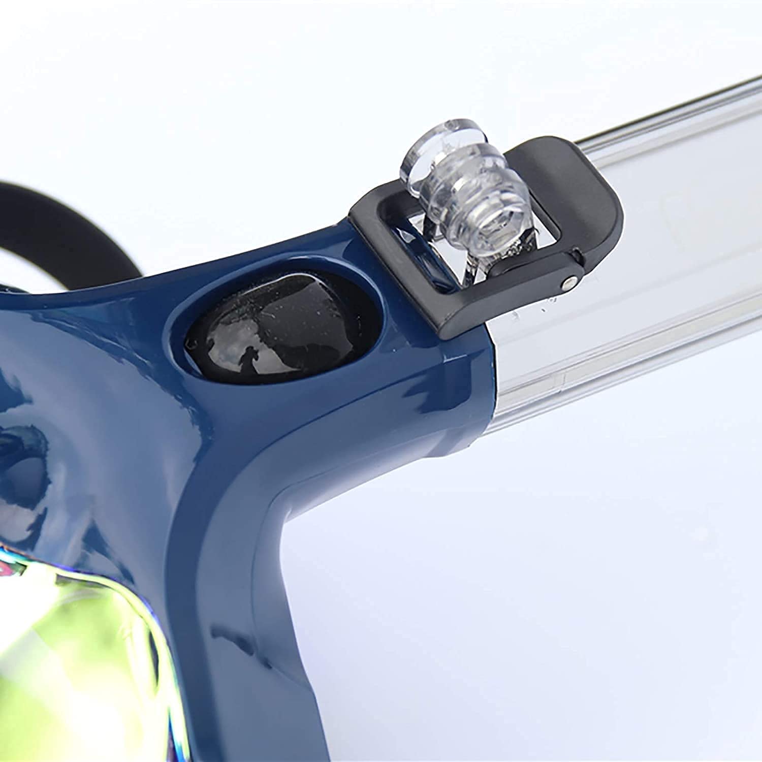 Maschere da Immersione, Maschere da Snorkeling, Maschere subacquee antiappannamento, Maschera Integrale da Immersione, Set da Snorkeling con Anello Antiscivolo, boccaglio (Nero S)
