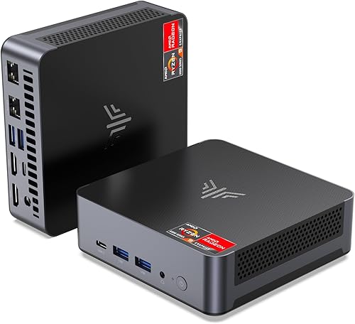 Miniatura 9 de KAMRUI Mini PC E3B con AMD Ryzen 5 7430U (Beat 5500U, hasta 4.3GHz), 16GB DDR4 512GB M.2 SSD Mini computadora, Mini PC para juegos con USB tipo C