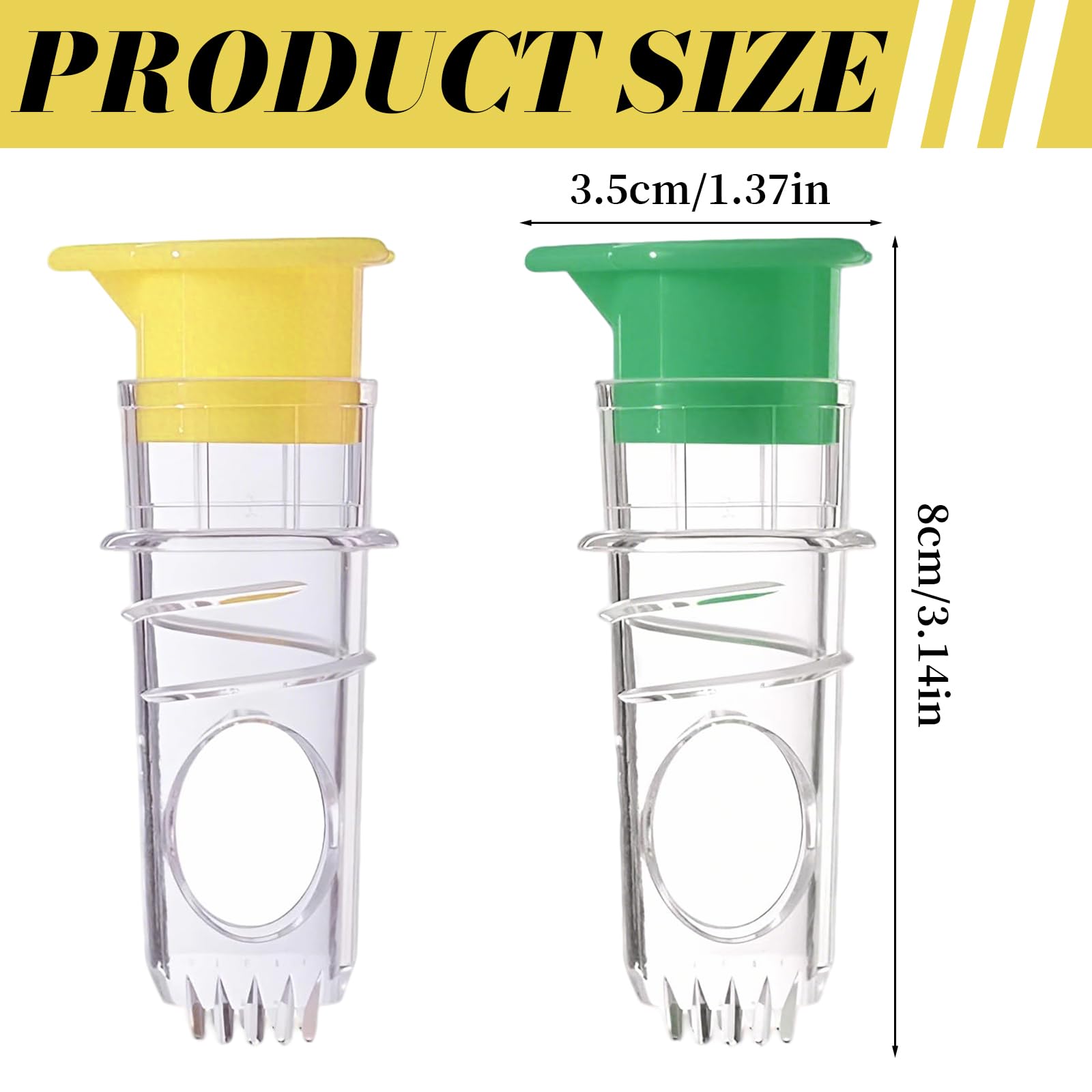 Exprimidor Limón Portátil Manual 2 Piezas, Pequeño Lemon Squeezer con Tapón de Rosca, Fácil de Limpiar para Cócteles