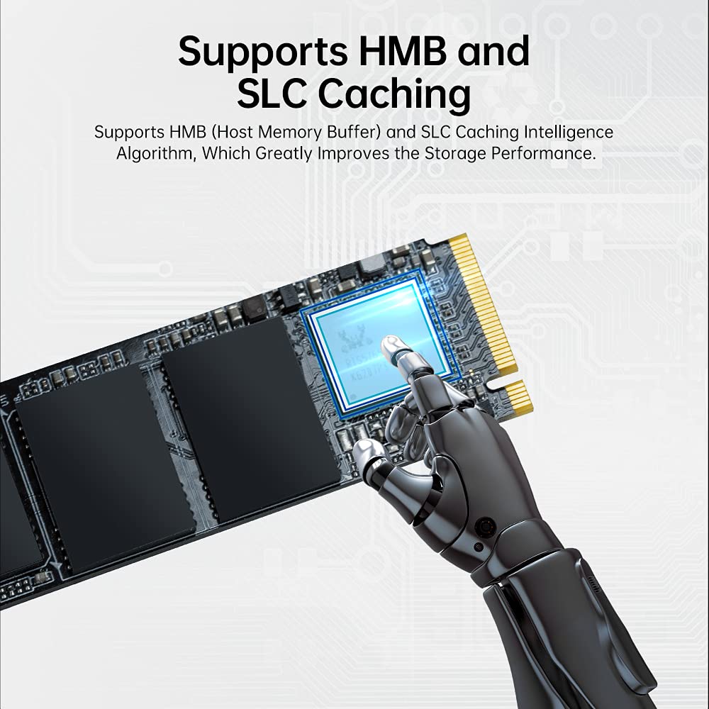 Netac NV3000 250GB SSD 250GB Internal NVMe SSD Solid State Drive M.2 2280mm PCIe3.0 3D NAND with Heat Sink - Image 4