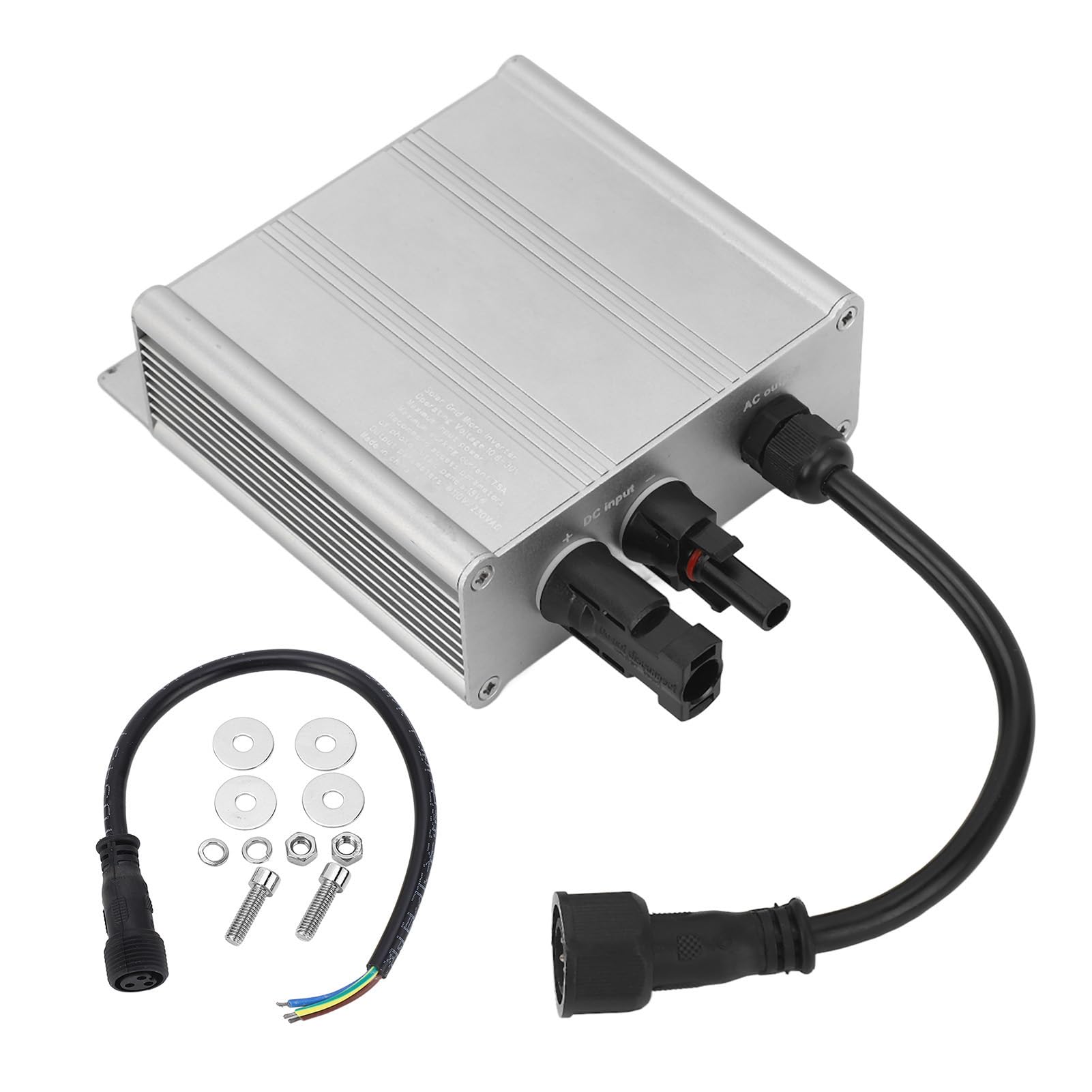 Hyuduo Solar-Mikro-Wechselrichter MPPT, Reiner Sinus-Wechselrichter, 120 W, 150 W, 180, IP65, Wasserdicht, 120 V, 230 V, Automatische Erkennung, für PV-Panel, Zuhause, Schuppen, Wohnmobile (120W)