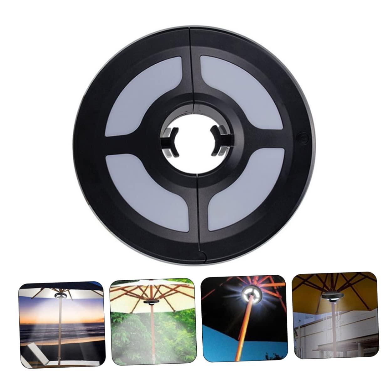 Lampada Ombrello LED per Esterni Multiuso Luce di Sicurezza, Materiale Abs Resistente, per Campeggio e Uso All'aperto
