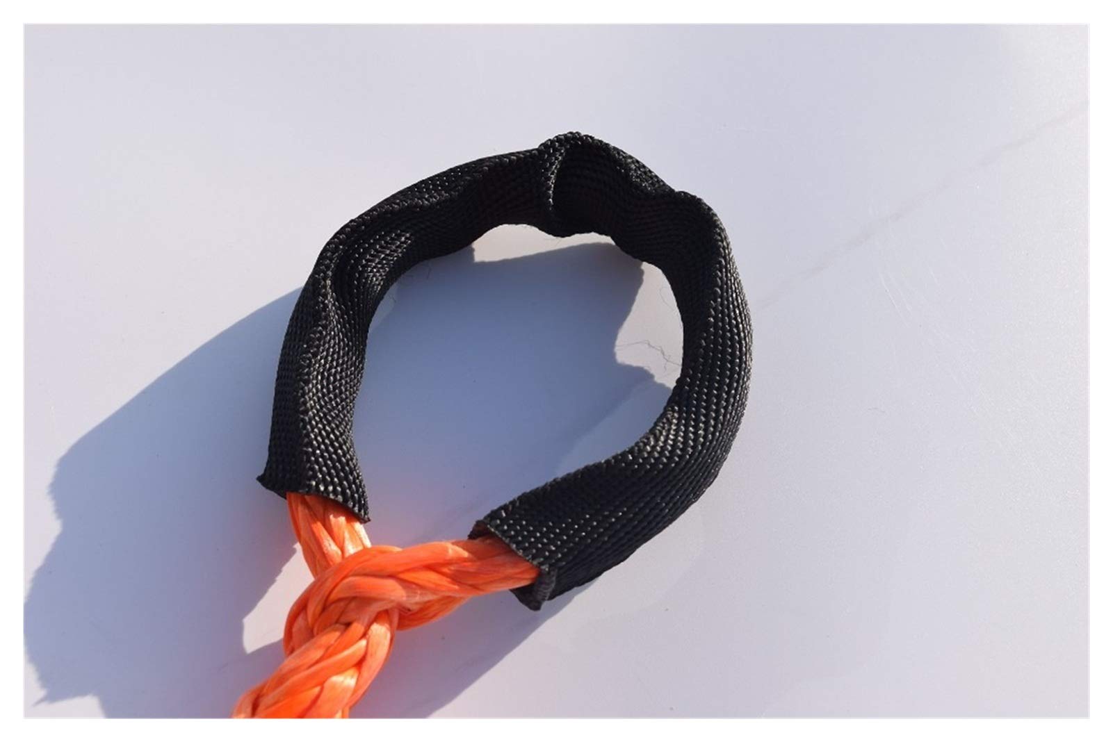 Lina Wyciągarki, 3/8 "* 50 stóp Winch Rope Extension, 10mm Kabel Wciągarski ATV, liny syntetyczne, holownicze do części samochodowej Offroad(Grey)