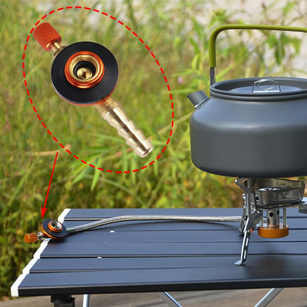 Adaptateur Cartouche Gaz Pour Réchaud Camping - Buse à Vis En Alliage Duraluminium, étanche Et Sécurisé