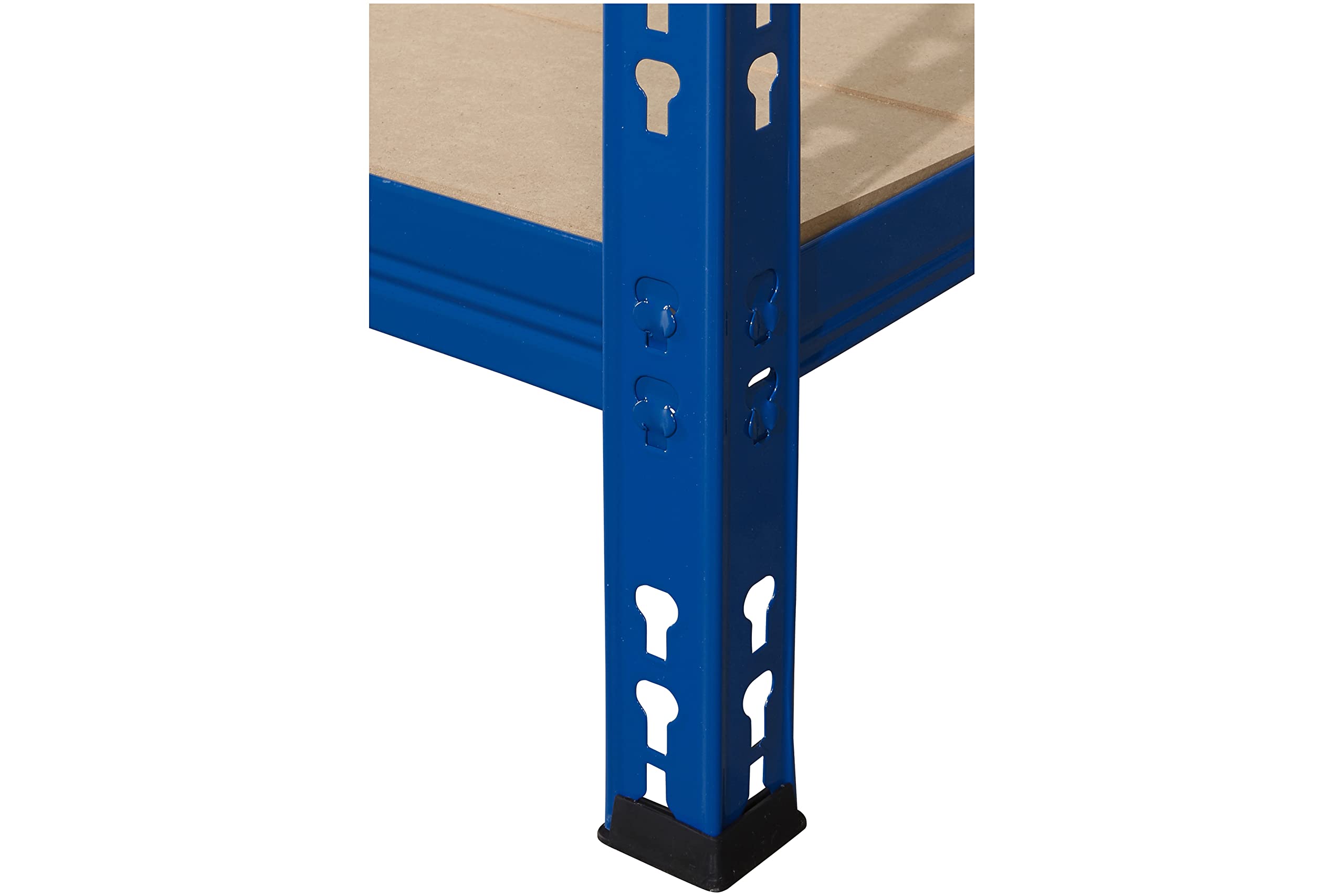 Schwerlastregal 179x100x60 cm blau 5 Böden 175 kg