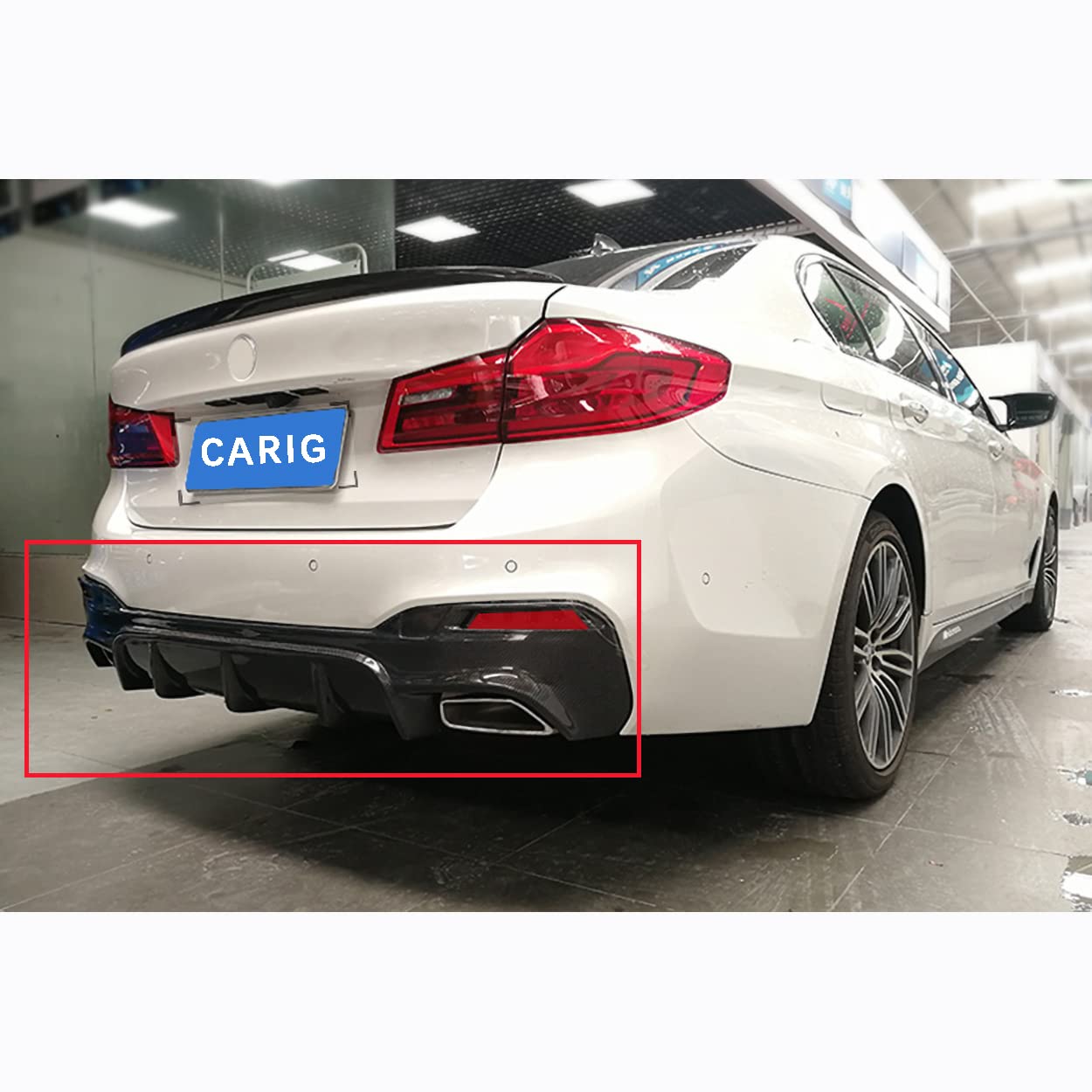 Amazon | CARIG G30 リアディフューザー 2017-2023 BMW 5シリーズ G30