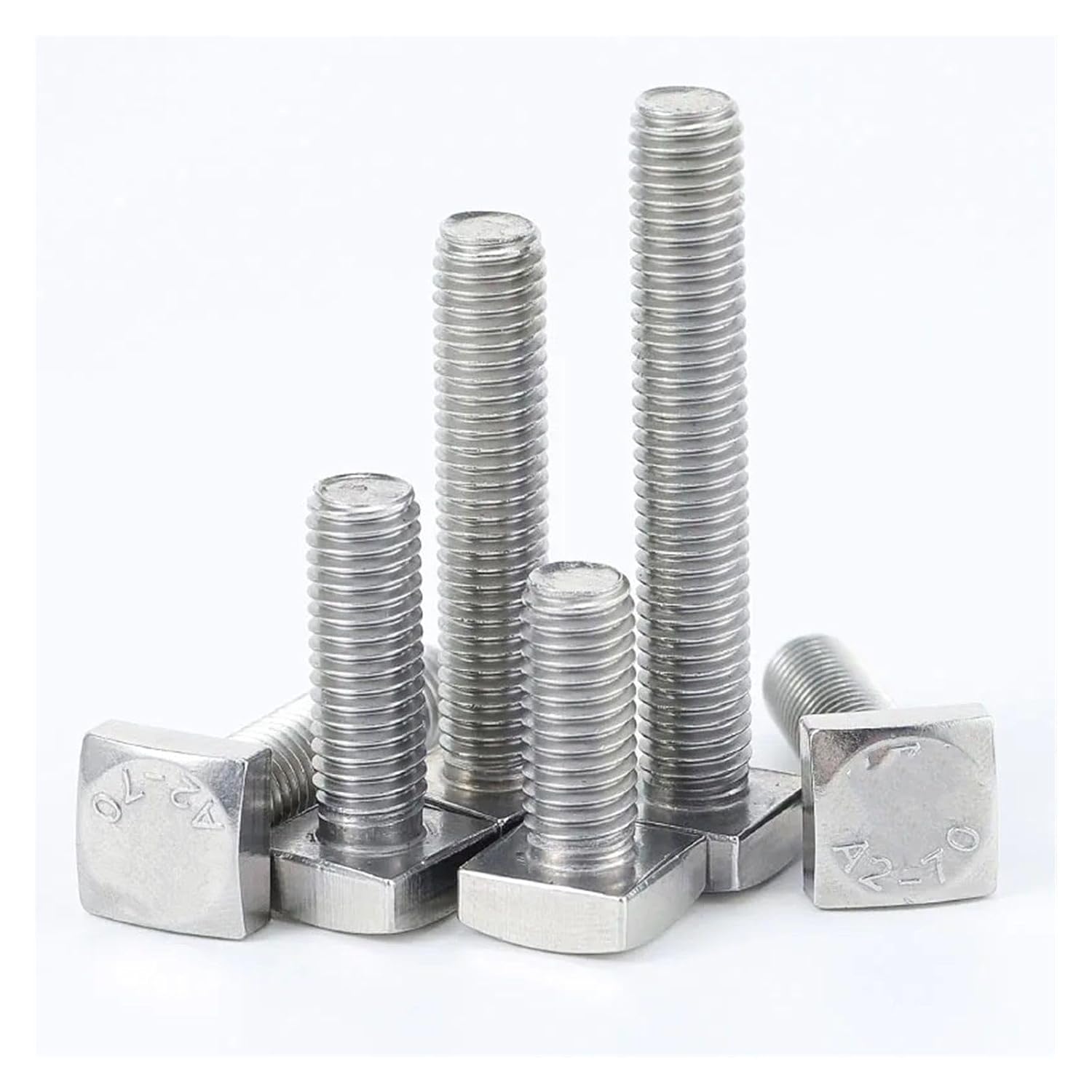 Square Head Bolt, 304 Stainless Steel Square Head Screws Bolts M4 M5 M6 M8 M10 M12(100mm,M12 1Pcs)