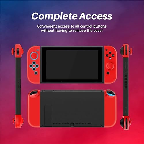 Miniatura 5 de TNP Joycon - Funda para Nintendo Switch - Funda de silicona Joy Con para Nintendo Switch y Switch OLED - Funda protectora para controlador de