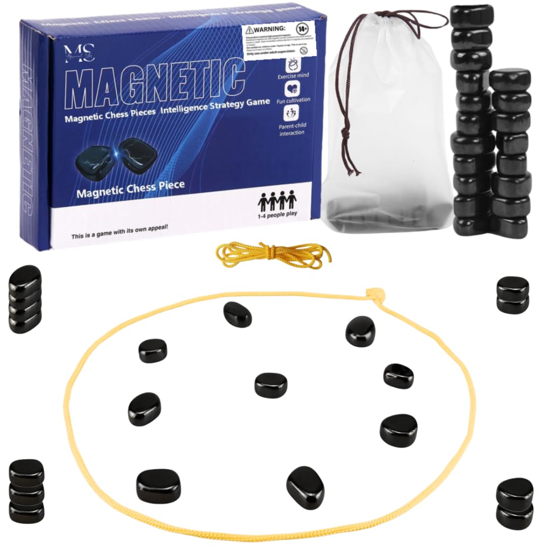 MUZAMMIL SHER Magnetic Chess Game - Magnetic Chess for Family Gatherings-Combining Chess with Magnetic Game for Endless Fun-Enhance Strategy in this Innovative Magnetism Game Experience