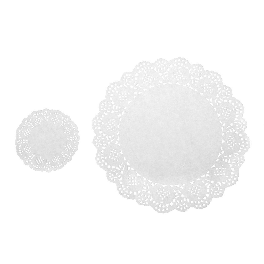 Tovagliette Runner da Tavola, 200 Pezzi Sottobicchieri Rotondi in Carta di Pizzo Sottobicchieri Tovagliette Matrimonio Evento Festa Bomboniere 12" 30 cm Decorazioni Cucina (3.5")