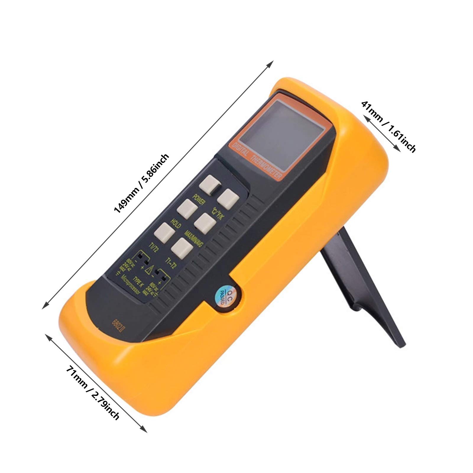 Thermometer Mit 2 Fühler Aufzeichnung Temperaturmessgerät