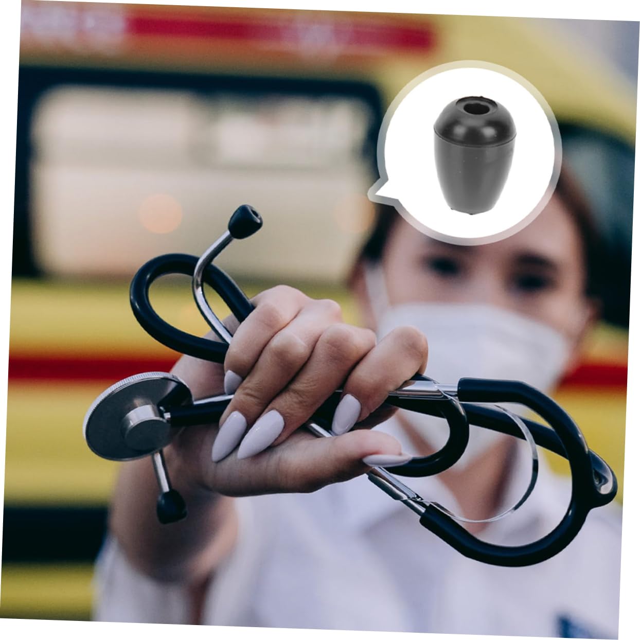 15pairs Silicone Earbuds for Stethoscopes Noise Isolating Replacement Ear Tips Easy to Install Accessories for Better Sound Conduction