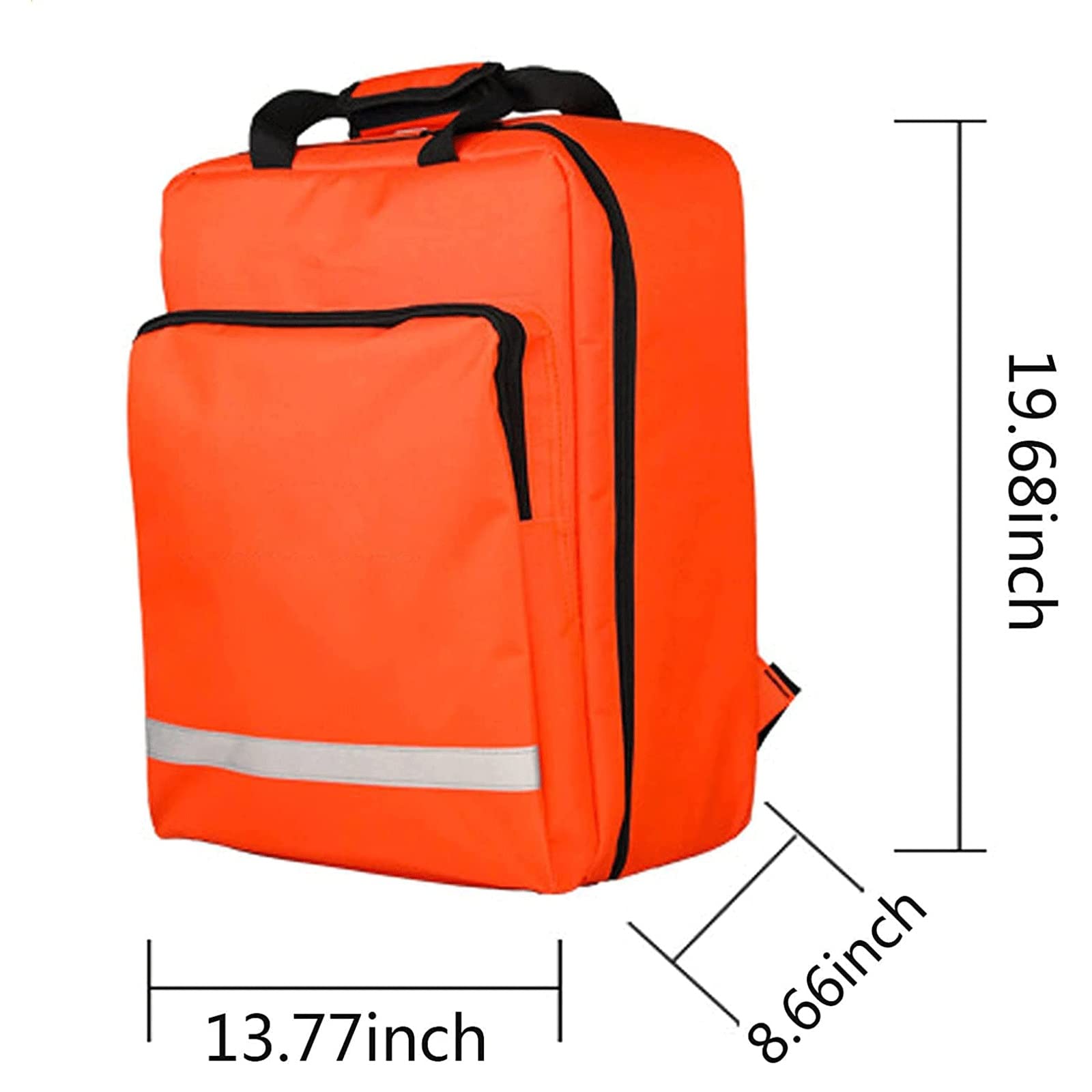 Botiquín De Primeros Auxilios, Kit De Primeros Auxilios Bolsa De Gran Capacidad, Vacio Bolsa Médico De Emergencia Vacía Portátil, Mochila De Primeros Auxilios De Seguridad Para Suministros Médicos