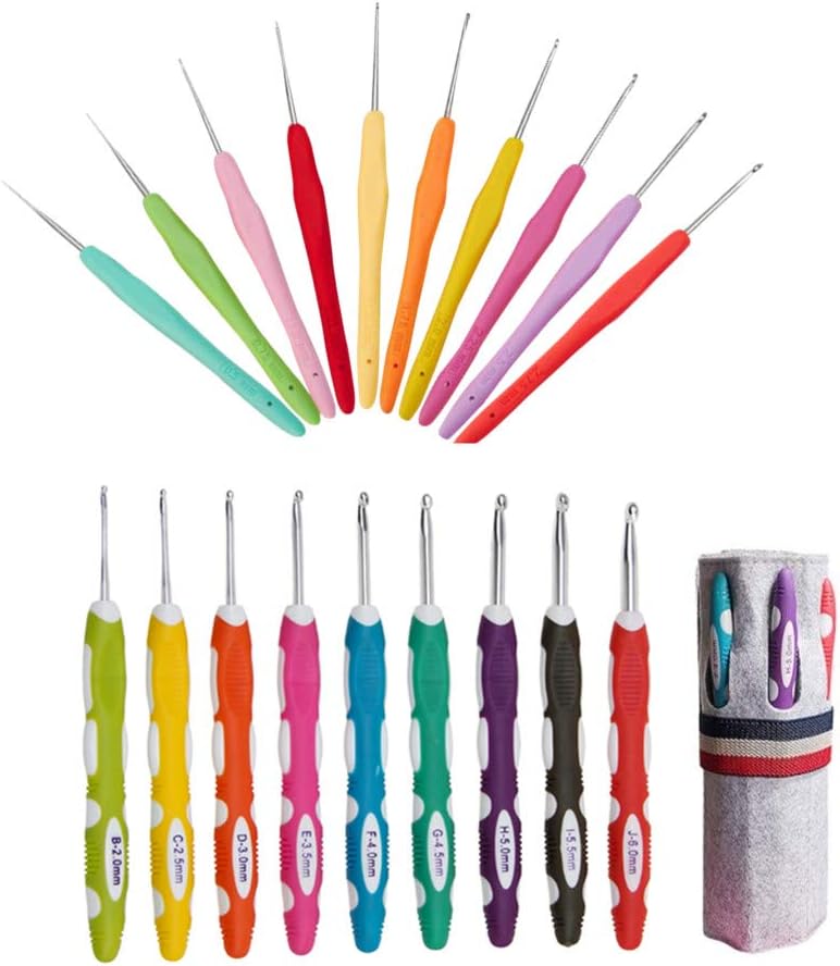 Ergonomic Crochet Hooks & Lace Crochet Hooks Set
