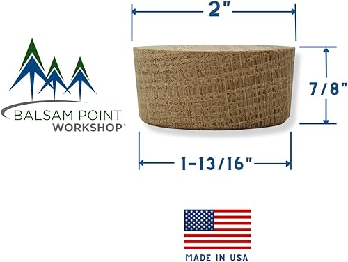 Miniatura 4 de Tapón de barril de barril de vino bourbon de madera de roble blanco americano de 2 pulgadas, ideal para cerveceros caseros, destiladores