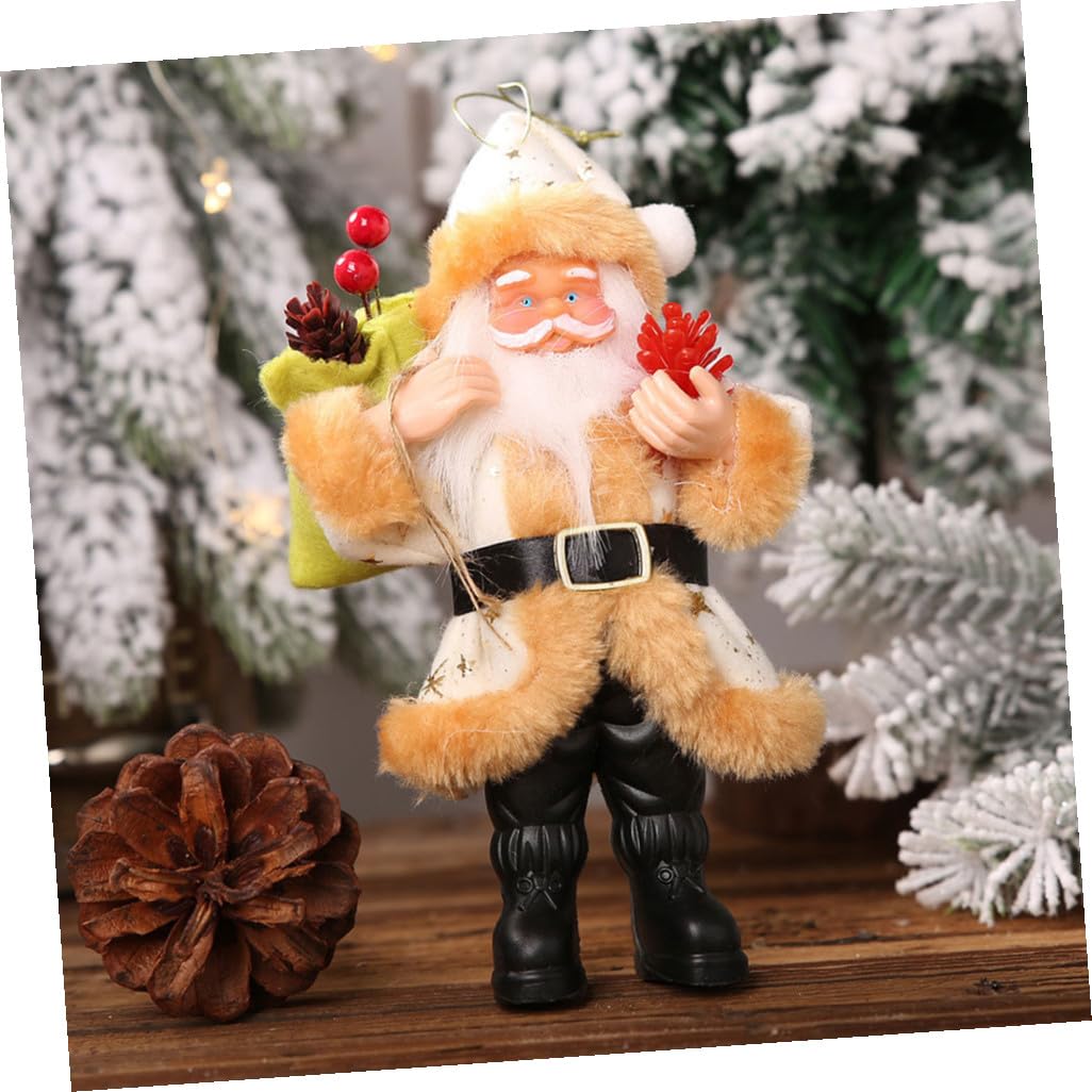 PRETYZOOM 2 Set Ornamenti Di Babbo Natale Christmas Party Regalini Natale Regalini Natalizi Decorazione Arredamento Ornamento Natalizio in Miniatura Statuina Natalizia Stoffa 4 Pezzi * 2