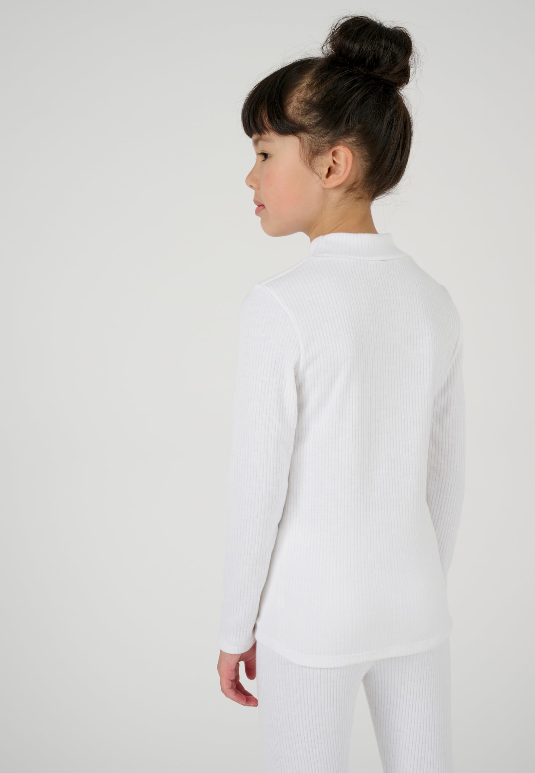 Damart T- Shirt Thermolactyl Col Montant, Côtes Molletonné Haut Thermique Fille