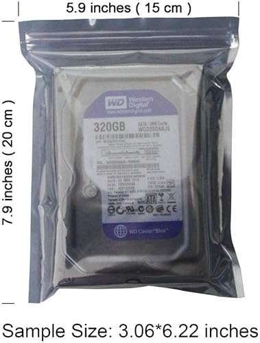 Miniatura 6 de 50 bolsas antiestáticas resellables de 5.9 x 7.9 in/5.9 x 7.9 pulgadas, bolsa antiestática premium para SSD HDD y otros dispositivos electrónicos