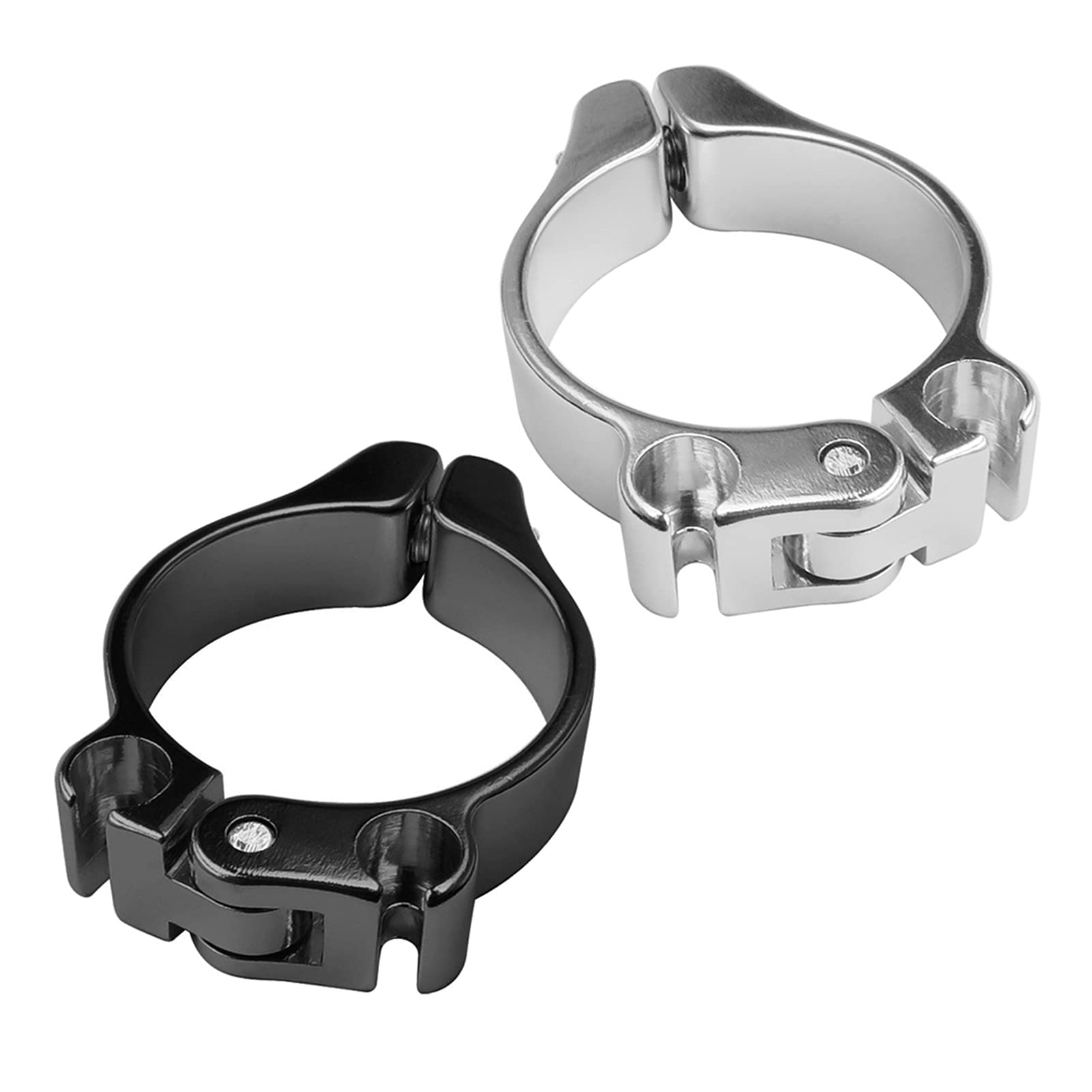 Chiusura per Reggisella,Morsetto Reggisella Bici Cambia velocità Freno in avanti 28.6/31.8/34.9 Sedile a Doppia Fermata del Sedile(28.6 Black)