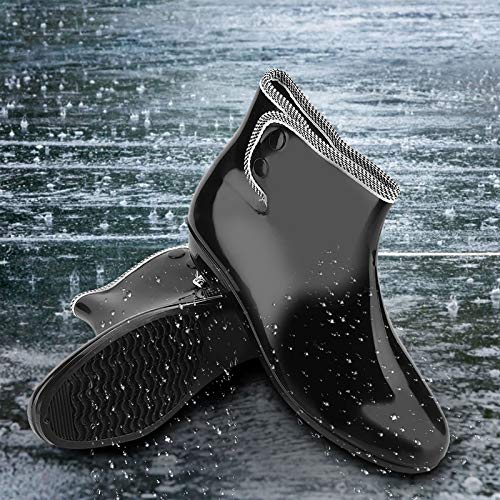 Elegant Rain Boots, Wear Resistant Pvc Waterproof Woman Rain Boots, Anti-Skidding Eco-Friendly Garden For Men, Women And Kids(40 yards)'