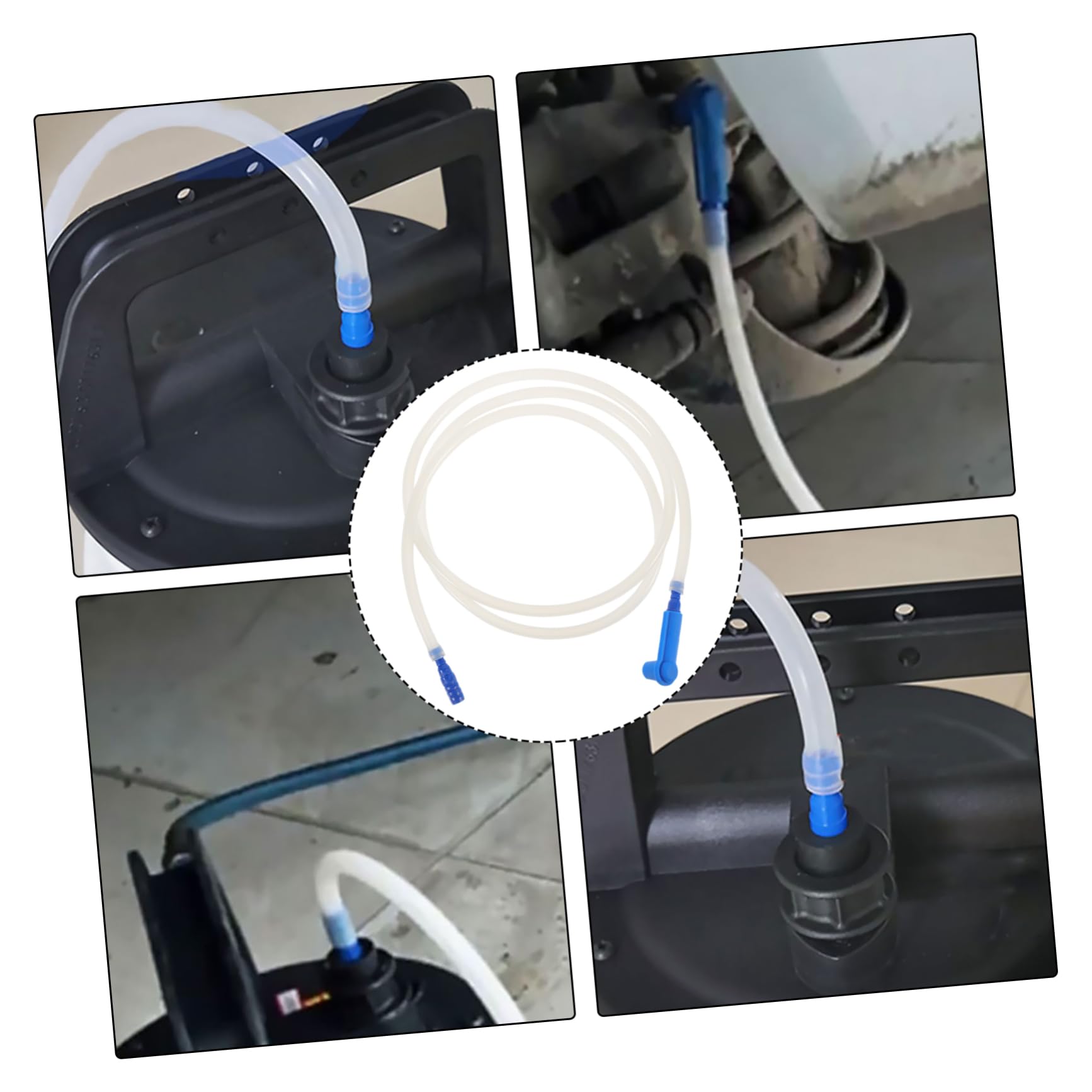 JUMPLAWN 1.5M Brake Fluid Replacement Hose with Coupler Easy One Person Operation Brake Fluid Exchange Tool for Car Brake Fluid Connector for Efficient Maintenance