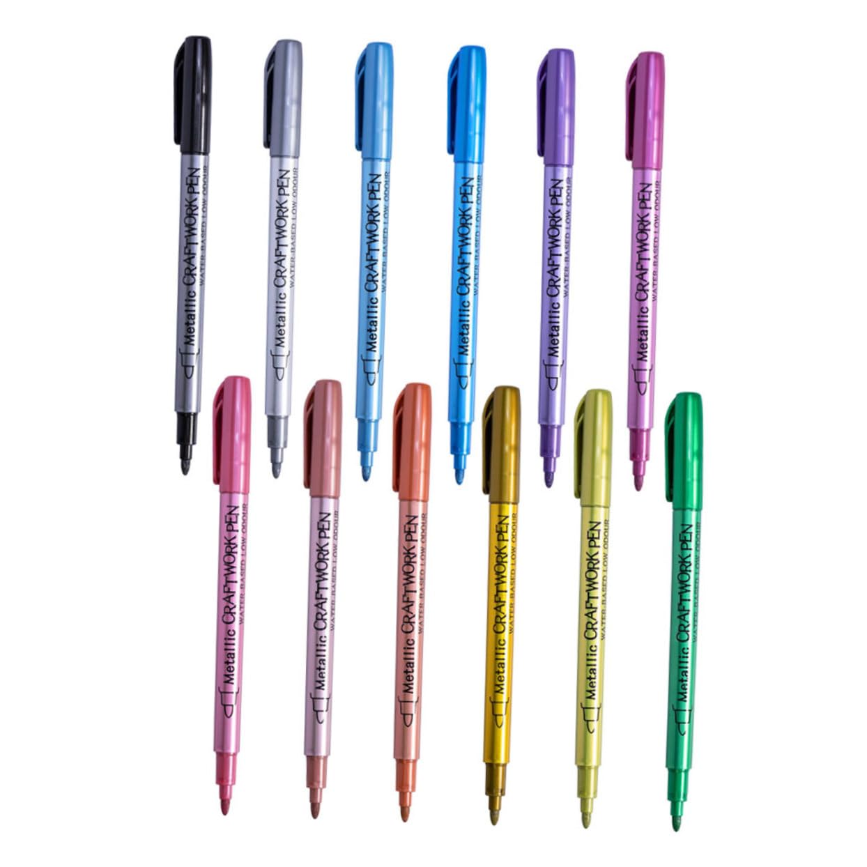 EXCEART 4 Ensembles Stylo En Métal Peinture Feu Stylo De Peinture Bricolage Marqueurs De Pour Le Bois s De Marqueurs De À Huile Nylon 12 Pièces * 4