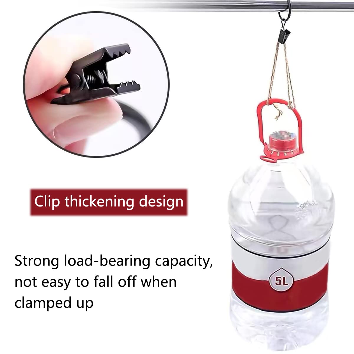 10Pcs Sturdy Metal Curtain Clip Rings Easy to Use Smooth Pull Space