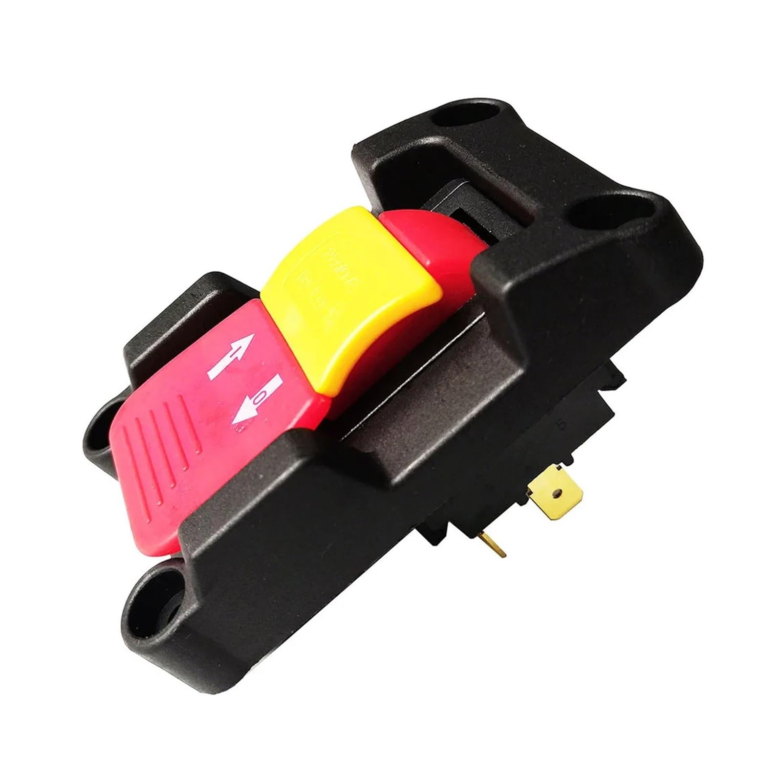 Interruptor pulsador DPDT HY18-32 con llave de bloqueo, 20 A, 2 H-P, 4 pines, pestaña Controls Switches