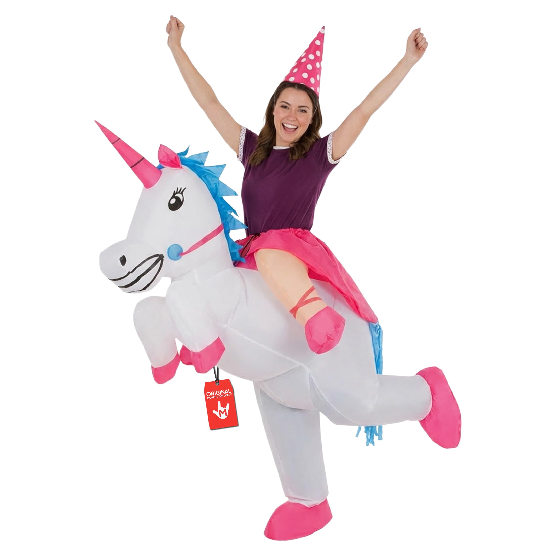 Morph Inflatable Unicorn Costume for Adults, Unicorn Costume Men Women Carnival Halloween